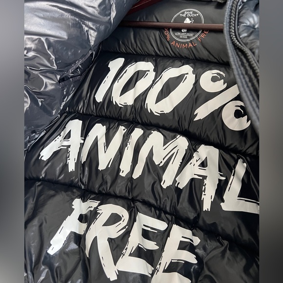 Save the Duck cropped puffer jacket in midnight (dark navy) size XXS - Picture 2 of 4